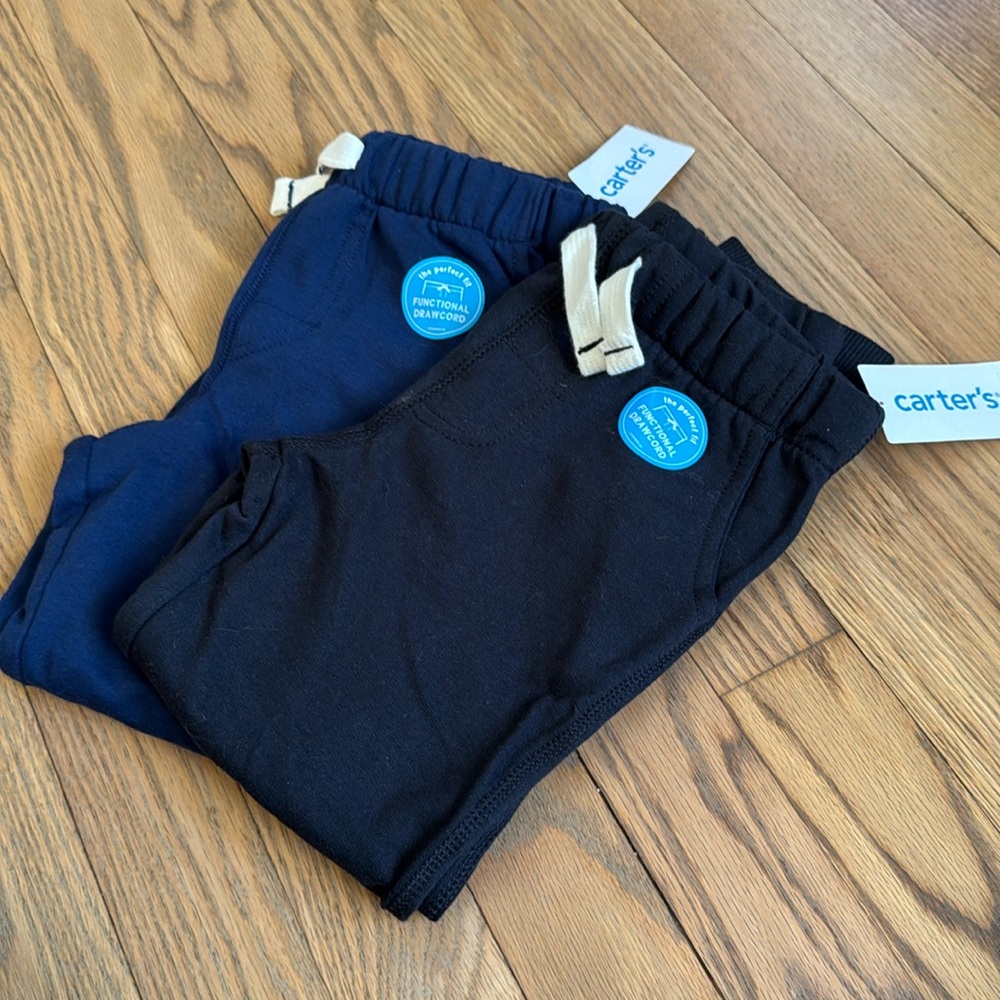 NWT - 2 Pairs of Boys Cotton Pants- size 4